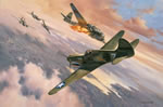 "Scotty's Last Combat" - Roy Grinnell-P-40 Warhawk Ace Robert L. Scott Art